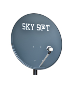 САТЕЛИТНА АНТЕНА SKY SAT 80 см. (АНТРАЦИТ)